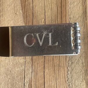 Tiffany&Co Paloma Picasso Money Clip Sterling Silver With Engraving Letters CVL